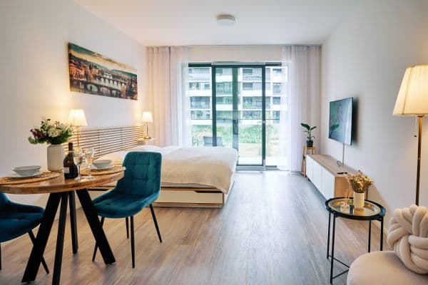 Pronájem bytu 1+kk 36 m², Šrámkové, Praha, Praha Pronájem bytu 1+kk 36 m², Šrámkové, Praha, Praha
