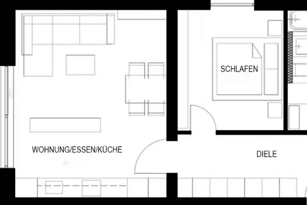 Pronájem bytu 2+1 40 m², Jean-Weipert-Straße 3, Offenbach am Main Pronájem bytu 2+1 40 m², Jean-Weipert-Straße 3, Offenbach am Main