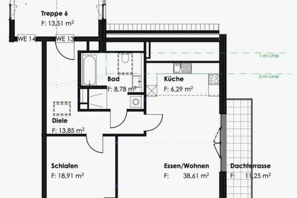 Pronájem bytu 2+1 88 m², Dorfstraße 13a, Germering, Bavorsko Pronájem bytu 2+1 88 m², Dorfstraße 13a, Germering, Bavorsko