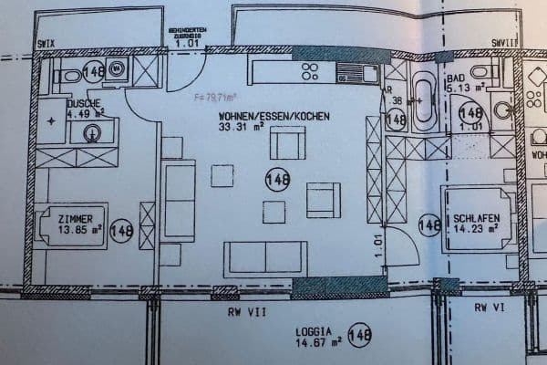 Pronájem bytu 3+1 77 m², Tieckstraße 22, Berlin Pronájem bytu 3+1 77 m², Tieckstraße 22, Berlin