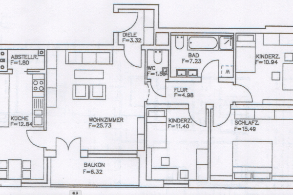 Pronájem bytu 4+1 96 m², Wolfgang-Höfer-Str., Ingolstadt, Bavorsko Pronájem bytu 4+1 96 m², Wolfgang-Höfer-Str., Ingolstadt, Bavorsko