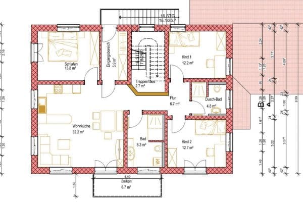 Pronájem bytu 4+1 94 m², Obing, Bavorsko Pronájem bytu 4+1 94 m², Obing, Bavorsko