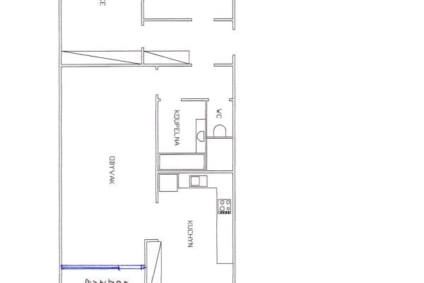 Pronájem bytu 3+kk 71 m², Kyselova, Praha Pronájem bytu 3+kk 71 m², Kyselova, Praha