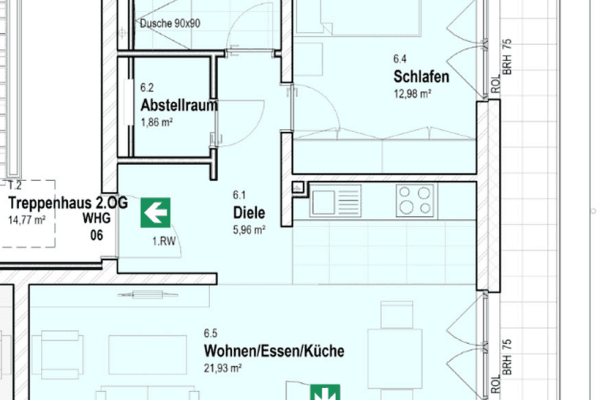 Pronájem bytu 2+1 60 m², Blankenfelde-Mahlow Pronájem bytu 2+1 60 m², Blankenfelde-Mahlow