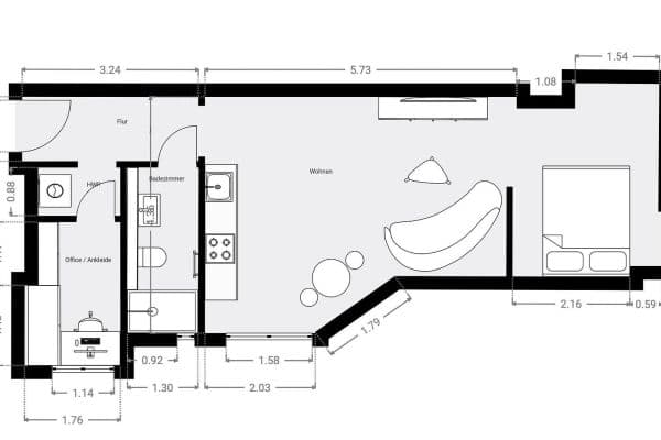 Prodej bytu 2+1 45 m², Winsstraße 0, Berlin, Berlín Prodej bytu 2+1 45 m², Winsstraße 0, Berlin, Berlín