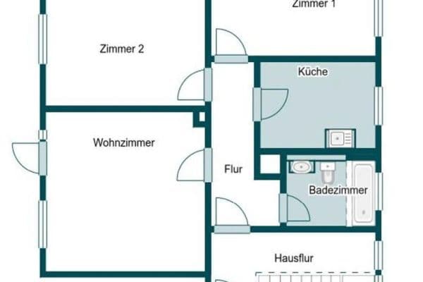 Pronájem bytu 3+1 65 m², Siedlerweg 15, Braunschweig Pronájem bytu 3+1 65 m², Siedlerweg 15, Braunschweig