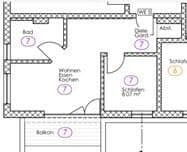 Pronájem bytu 2+1 39 m², Eversbuschstr., München, Bavorsko Pronájem bytu 2+1 39 m², Eversbuschstr., München, Bavorsko
