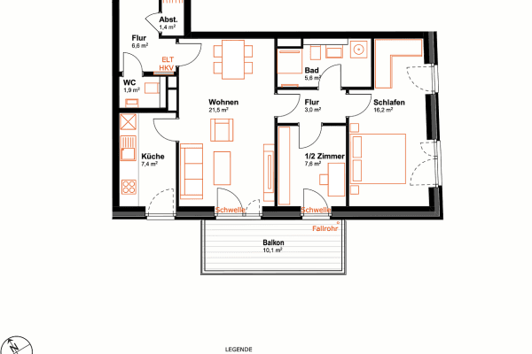 Pronájem bytu 3+1 77 m², Marckmannstraße 59, Hamburg, Hamburg Pronájem bytu 3+1 77 m², Marckmannstraße 59, Hamburg, Hamburg