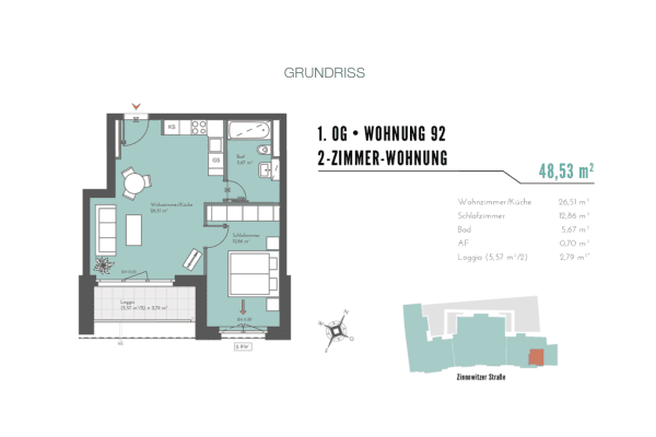 Pronájem bytu 2+1 49 m², Zinnowitzer Straße 7, Berlin, Berlín Pronájem bytu 2+1 49 m², Zinnowitzer Straße 7, Berlin, Berlín