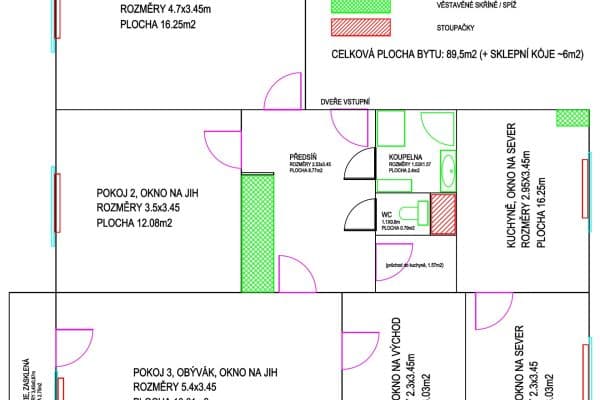 Prodej bytu 5+1 89 m², Arnošta z Pardubic, Pardubice, Pardubický kraj Prodej bytu 5+1 89 m², Arnošta z Pardubic, Pardubice, Pardubický kraj