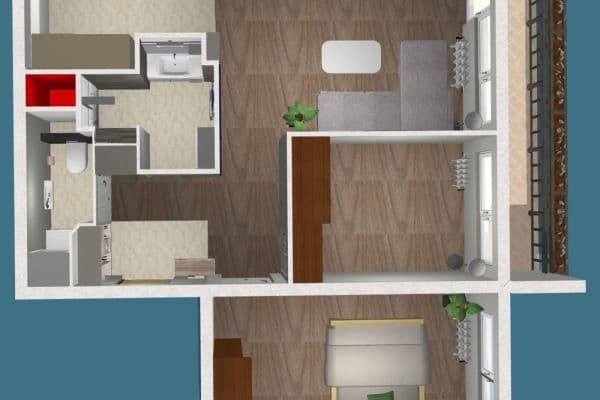 Pronájem bytu 3+kk 60 m², Hlavatého, Praha Pronájem bytu 3+kk 60 m², Hlavatého, Praha