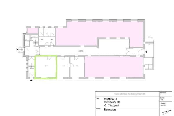 Pronájem kanceláře 34 m², Viehhofstraße 119, Wuppertal, Severní Porýní-Vestfálsko Pronájem kanceláře 34 m², Viehhofstraße 119, Wuppertal, Severní Porýní-Vestfálsko