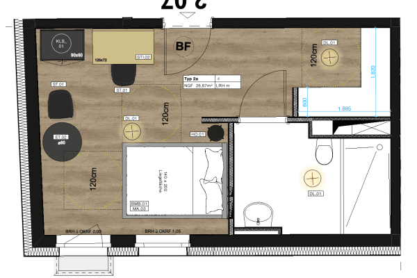 Pronájem bytu 1+1 29 m², Rubensstr. 54, Berlin, Berlín Pronájem bytu 1+1 29 m², Rubensstr. 54, Berlin, Berlín