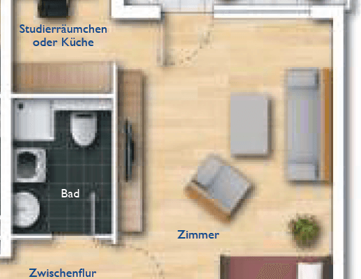 Prodej bytu 1+kk 40 m², Mainz Bretzenheim, Porýní-Falc Prodej bytu 1+kk 40 m², Mainz Bretzenheim, Porýní-Falc