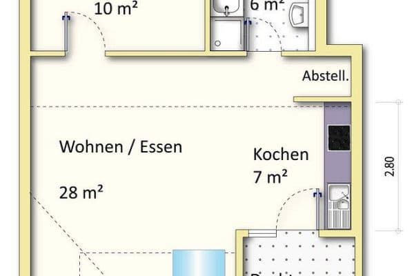 Pronájem bytu 2+1 57 m², Bruchköbel Pronájem bytu 2+1 57 m², Bruchköbel