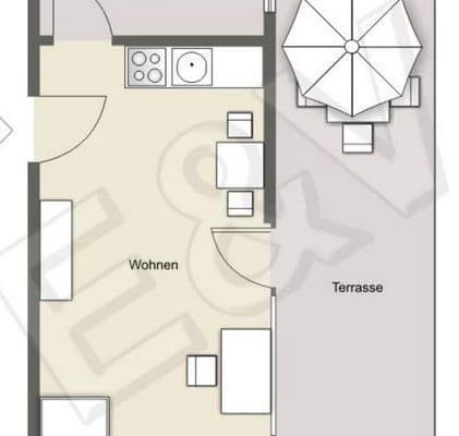 Pronájem bytu 1+1 33 m², Goethestraße 23, Ingolstadt, Bavorsko Pronájem bytu 1+1 33 m², Goethestraße 23, Ingolstadt, Bavorsko