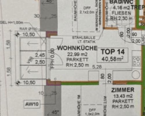 Pronájem bytu 2+1 41 m², Feldkellergasse 16, Wien, Wien Pronájem bytu 2+1 41 m², Feldkellergasse 16, Wien, Wien