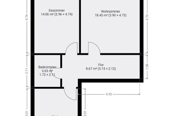 Pronájem bytu 2+1 53 m², Am Fuchsberg 10B, Magdeburg, Sasko-Anhaltsko Pronájem bytu 2+1 53 m², Am Fuchsberg 10B, Magdeburg, Sasko-Anhaltsko