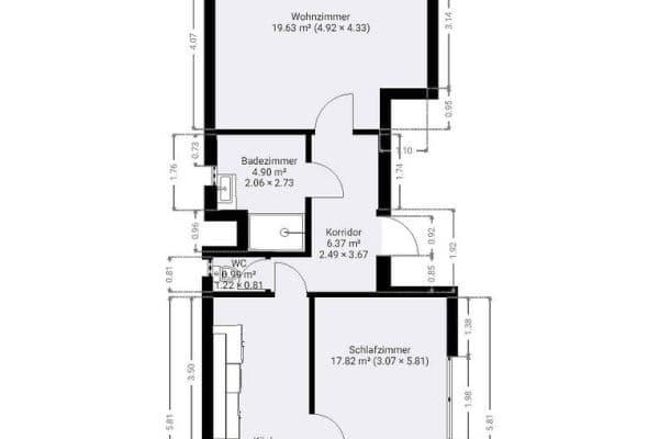 Pronájem bytu 2+1 62 m², Schloßstraße 40, Gundelsheim Pronájem bytu 2+1 62 m², Schloßstraße 40, Gundelsheim