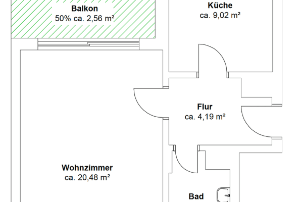 Pronájem bytu 1+1 40 m², Mannheim Pronájem bytu 1+1 40 m², Mannheim