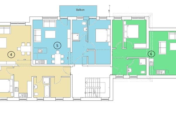 Pronájem bytu 2+kk 64 m², Bamberger Straße 23, Hirschaid Pronájem bytu 2+kk 64 m², Bamberger Straße 23, Hirschaid