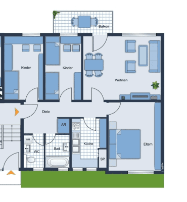 Pronájem bytu 4+1 85 m², Rosenauerstraße 46, Coburg Pronájem bytu 4+1 85 m², Rosenauerstraße 46, Coburg