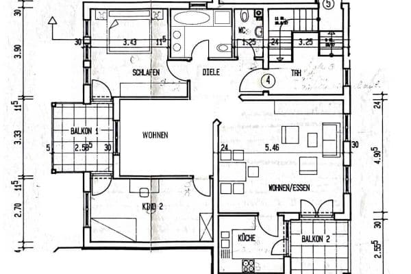 Pronájem bytu 3+kk 94 m², Inzlingen Pronájem bytu 3+kk 94 m², Inzlingen
