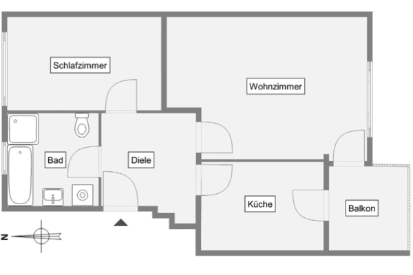 Prodej bytu 2+1 58 m², Zum Teich 6, Potsdam Prodej bytu 2+1 58 m², Zum Teich 6, Potsdam