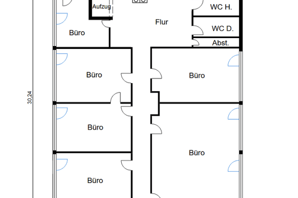 Pronájem kanceláře 427 m², Vor den Eichen 6, Elz Pronájem kanceláře 427 m², Vor den Eichen 6, Elz