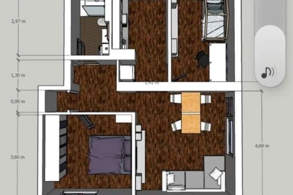 Pronájem bytu 3+1 67 m², Breslauer Str. 20, Ansbach, Bavorsko Pronájem bytu 3+1 67 m², Breslauer Str. 20, Ansbach, Bavorsko