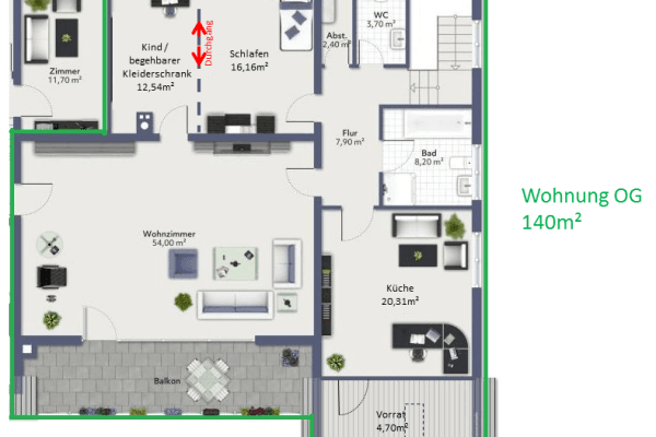 Pronájem bytu 4+kk 140 m², Hennenhecke 1, Hettenleidelheim Pronájem bytu 4+kk 140 m², Hennenhecke 1, Hettenleidelheim