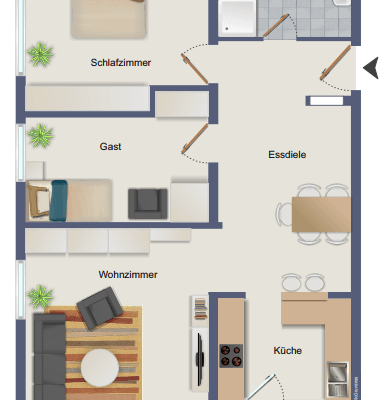Pronájem bytu 3+kk 80 m², Ludwigstr. 62, Mühlheim am Main Pronájem bytu 3+kk 80 m², Ludwigstr. 62, Mühlheim am Main