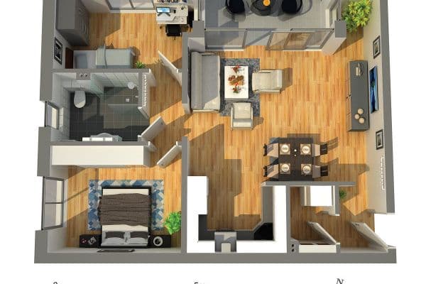 Pronájem bytu 3+kk 75 m², Paderborn Pronájem bytu 3+kk 75 m², Paderborn