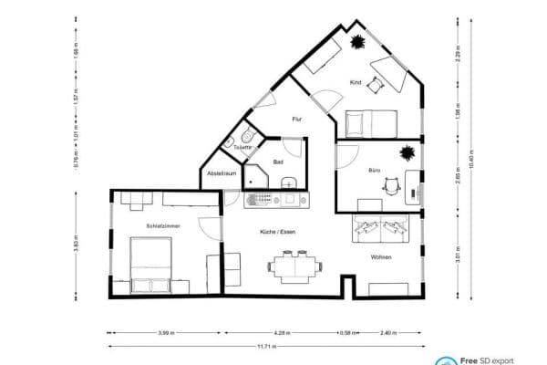 Pronájem bytu 4+1 82 m², Eppstein Pronájem bytu 4+1 82 m², Eppstein