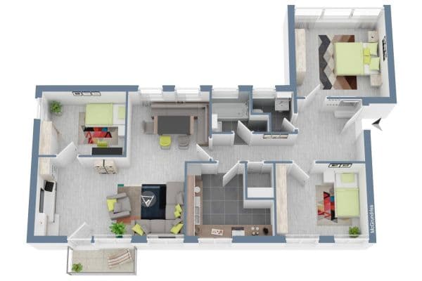 Pronájem bytu 4+1 95 m², Römerstraße 43, Worms, Porýní-Falc Pronájem bytu 4+1 95 m², Römerstraße 43, Worms, Porýní-Falc