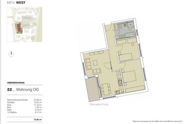 Pronájem bytu 3+1 75 m², Höhenkirchen-Siegertsbrunn, Bavorsko Pronájem bytu 3+1 75 m², Höhenkirchen-Siegertsbrunn, Bavorsko
