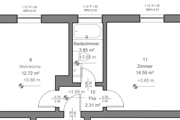 Pronájem bytu 1+kk 34 m², Schlesierstraße 1, Schwandorf, Bavorsko Pronájem bytu 1+kk 34 m², Schlesierstraße 1, Schwandorf, Bavorsko