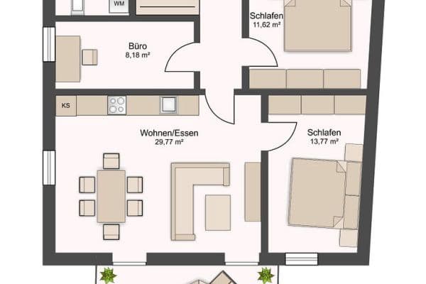 Pronájem bytu 4+1 92 m², Marktplatz 11, Untergriesbach Pronájem bytu 4+1 92 m², Marktplatz 11, Untergriesbach
