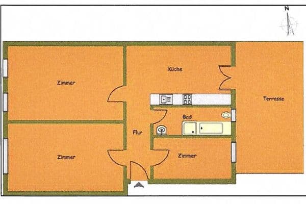 Pronájem bytu 2+kk 80 m², Driesener Straße 5, Berlin, Berlín Pronájem bytu 2+kk 80 m², Driesener Straße 5, Berlin, Berlín