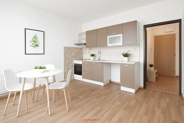 Pronájem bytu 1+kk 34 m², Slovenská, Pronájem bytu 1+kk 34 m², Slovenská,