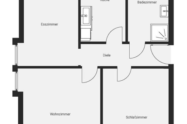 Pronájem bytu 3+1 67 m², Stuttgart Pronájem bytu 3+1 67 m², Stuttgart