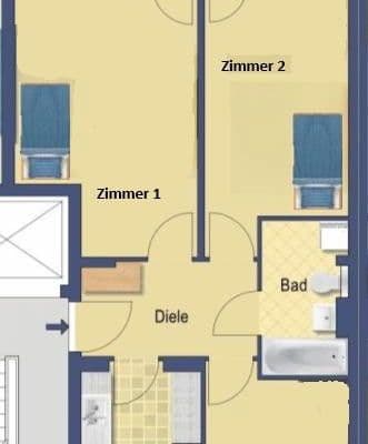 Pronájem bytu 30 m², Grünauer Str. 123, Berlin-Köpenick, Berlín Pronájem bytu 30 m², Grünauer Str. 123, Berlin-Köpenick, Berlín