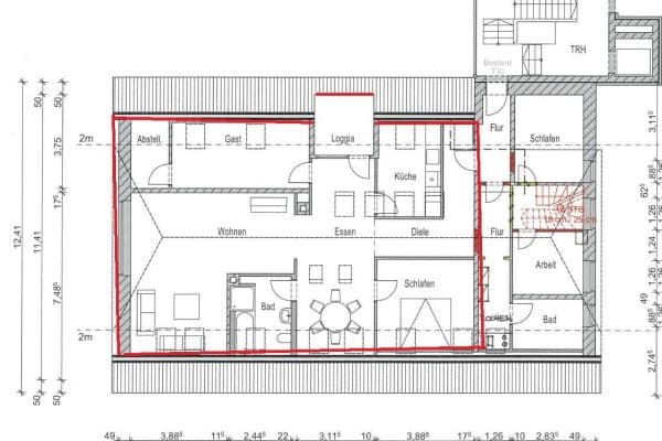 Pronájem bytu 3+1 108 m², Bad Iburg Pronájem bytu 3+1 108 m², Bad Iburg