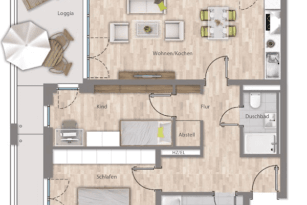 Pronájem bytu 3+1 79 m², Gerberau 9, München, Bavorsko Pronájem bytu 3+1 79 m², Gerberau 9, München, Bavorsko