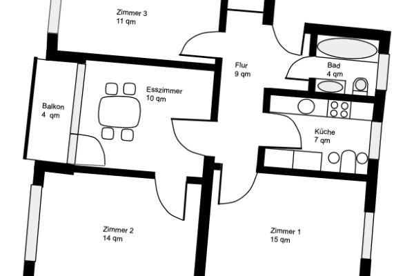 Pronájem bytu 1+1 71 m², Königswarter Str 35, München, Bavorsko Pronájem bytu 1+1 71 m², Königswarter Str 35, München, Bavorsko