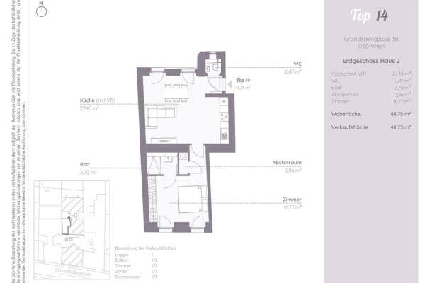 Prodej bytu 2+1 49 m², Grundsteingasse 38, Wien, Wien Prodej bytu 2+1 49 m², Grundsteingasse 38, Wien, Wien