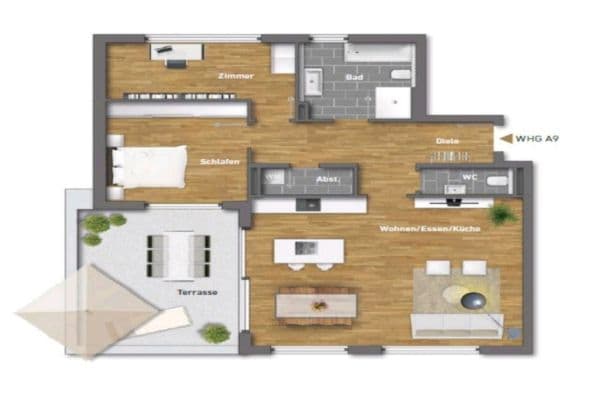 Pronájem bytu 3+1 101 m², Sersheim Pronájem bytu 3+1 101 m², Sersheim