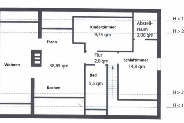 Pronájem bytu 3+1 74 m², Langenfeld Pronájem bytu 3+1 74 m², Langenfeld