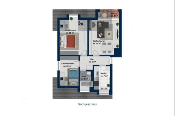 Prodej bytu 3+1 64 m², Cimbernstraße 66, München, Bavorsko Prodej bytu 3+1 64 m², Cimbernstraße 66, München, Bavorsko