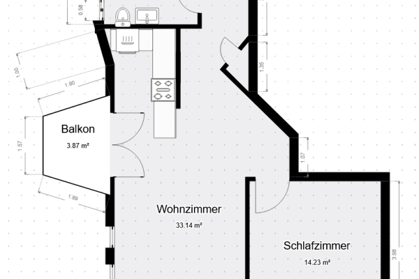 Pronájem bytu 2+1 57 m², Gerbersruhstr. 99, Wiesloch Pronájem bytu 2+1 57 m², Gerbersruhstr. 99, Wiesloch
